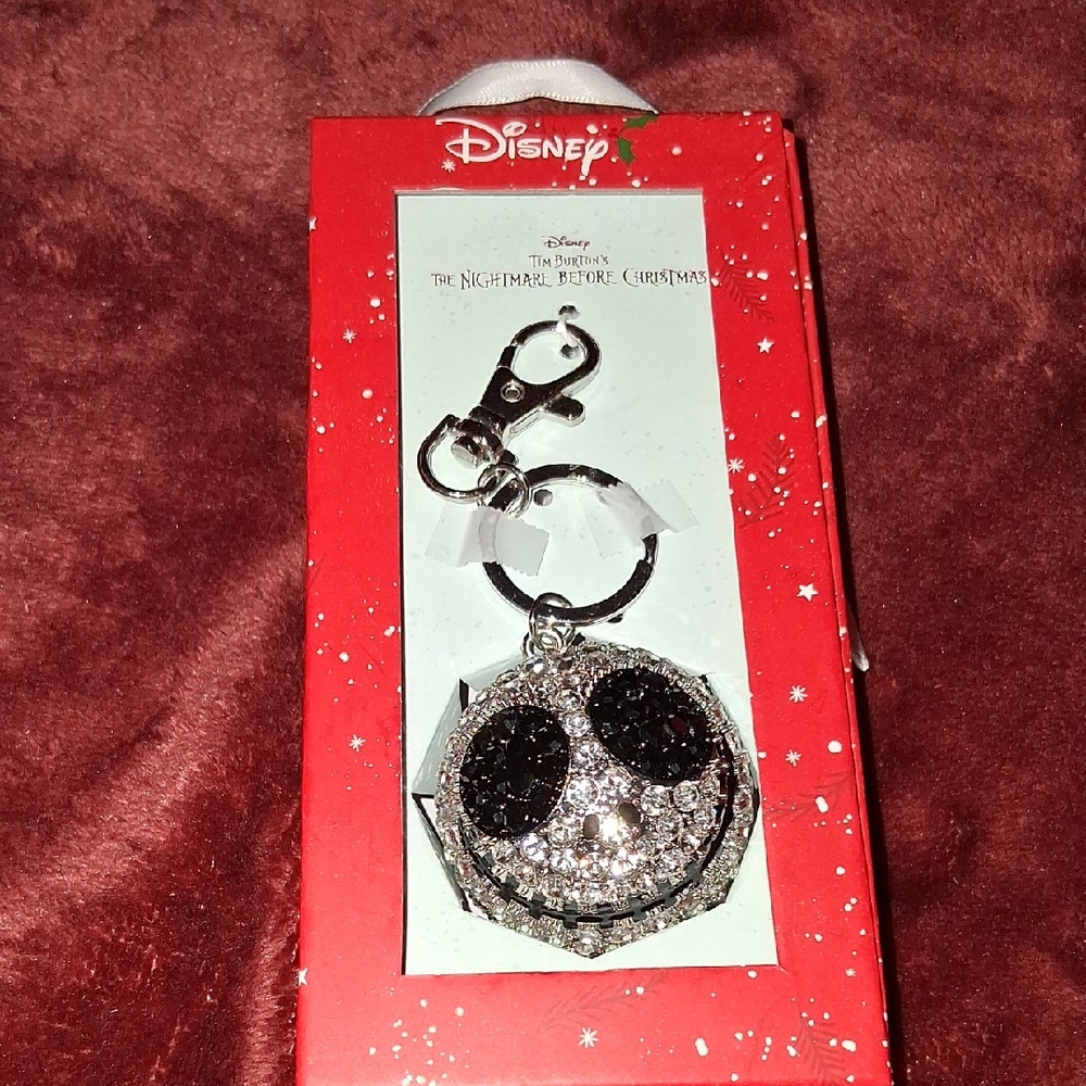 Disney Sparkling Jack Skellington Bagcharm Or Keychain